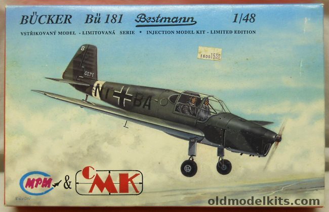 MPM 1/48 Bucker Bu-181  Bestmann - Luftwaffe 1940 / German Civil D-ETAL 1939 / Czech Military Flying School 1946 plastic model kit
